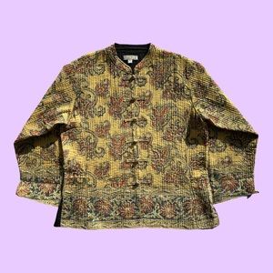 Sam Hilu Mandarin Style Jacket
Vintage 1990's
Size: Small